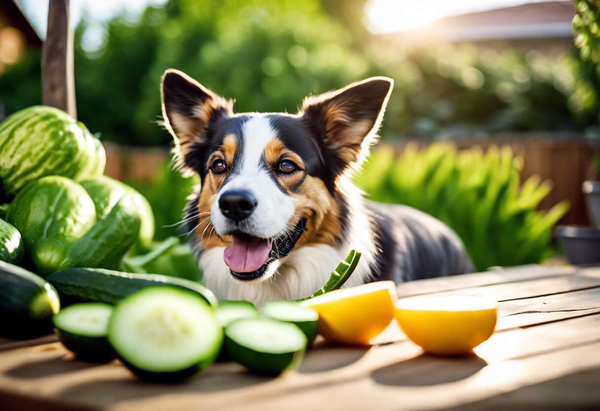 Le concombre et la santé canine : un duo compatible ?