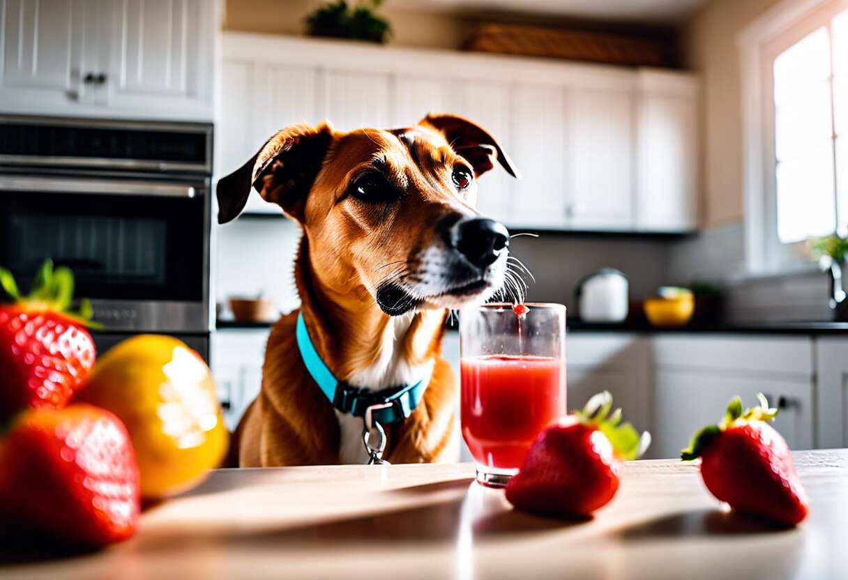 Que contiennent les fraises et comment affectent-elles la santé du chien ?