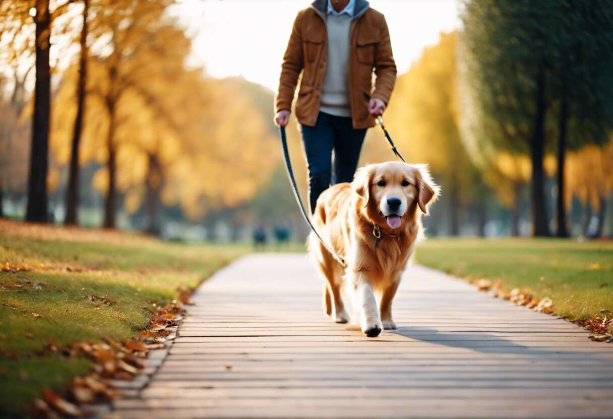 Techniques d'apprentissage pour une marche en laisse sans tirer