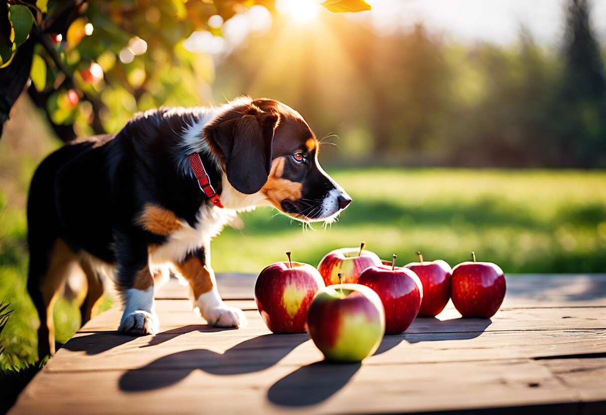 Variétés de pommes à privilégier pour un chien heureux et en santé