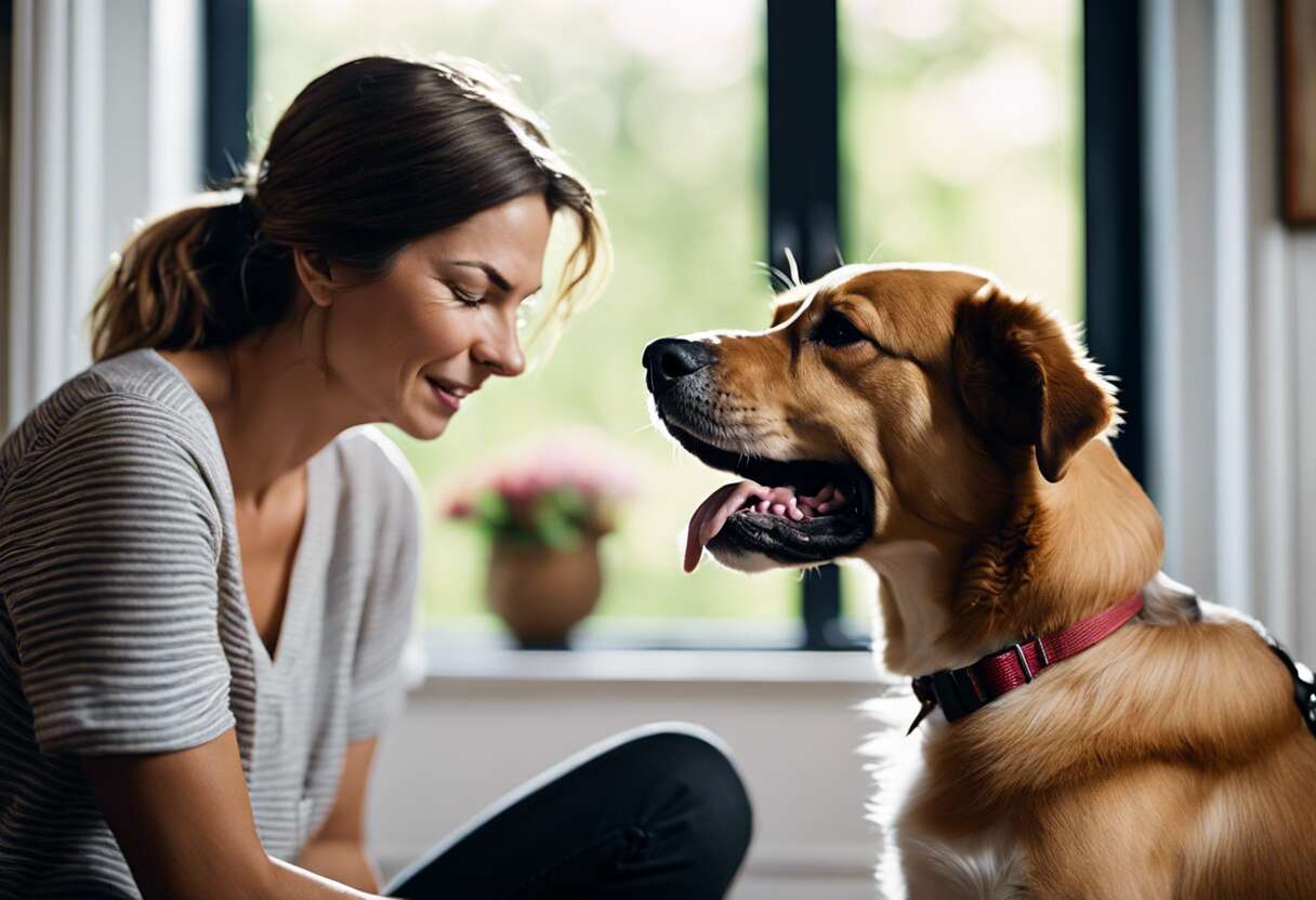 Réponses appropriées aux grondements de votre compagnon à quatre pattes