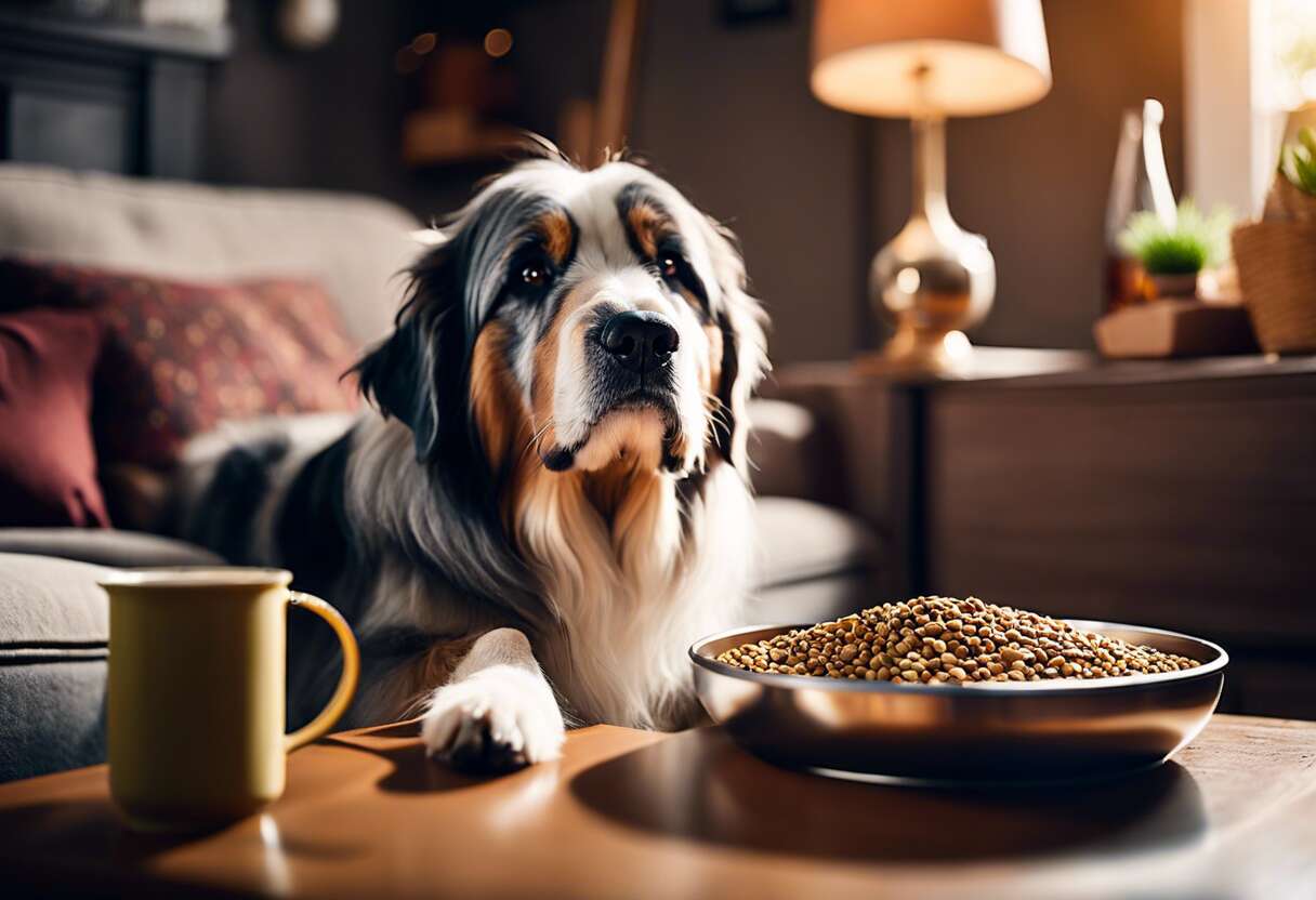 Alimentation et soins adaptés pour un chien malade