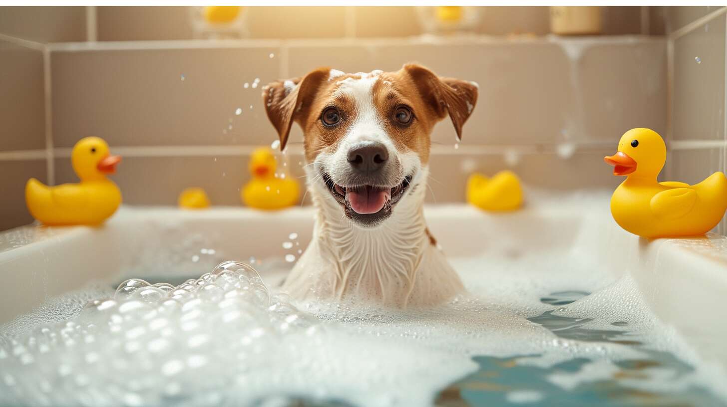 Préparation au bain du chien : un préalable important