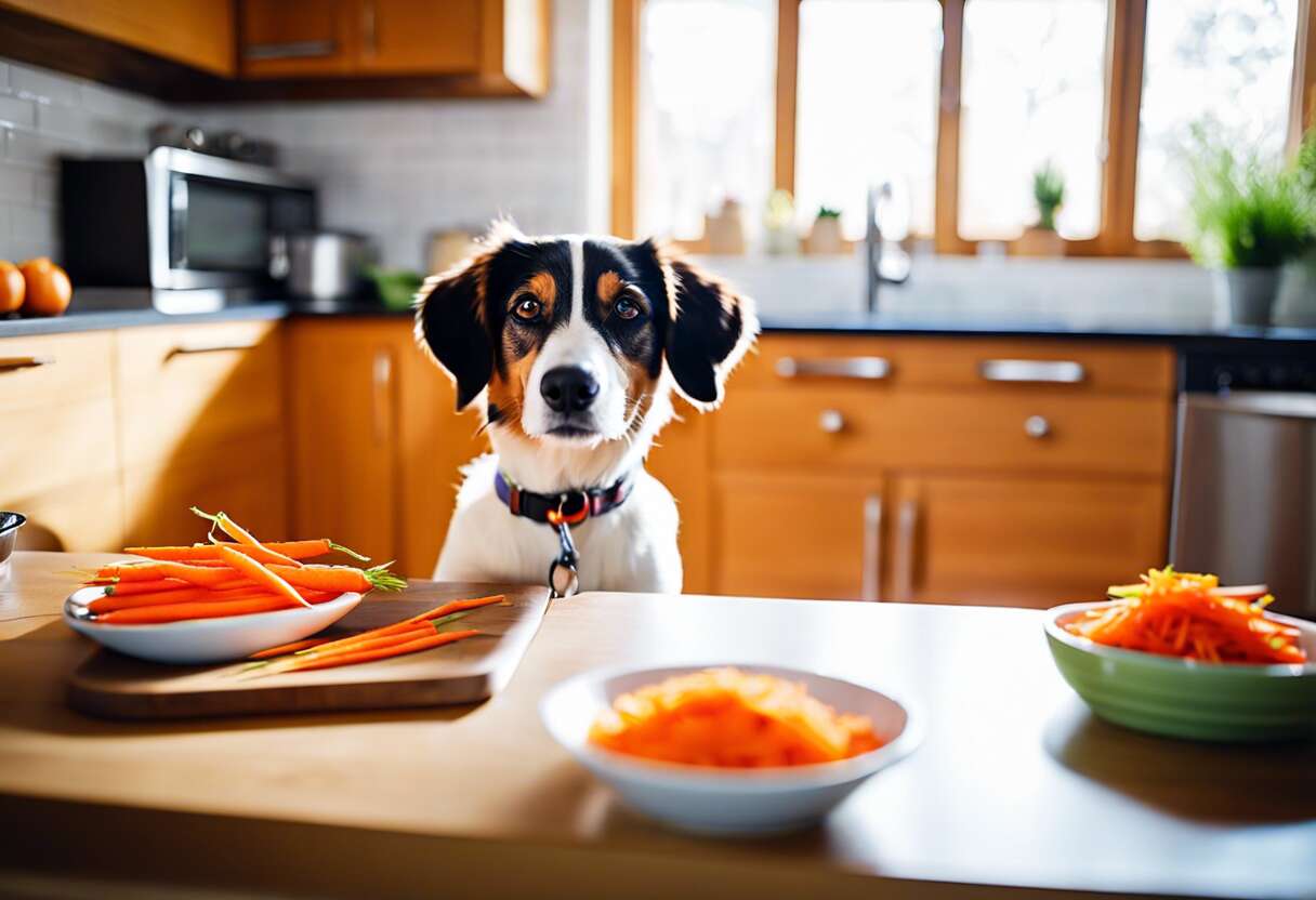 Les carottes, un encas sain pour votre compagnon canin