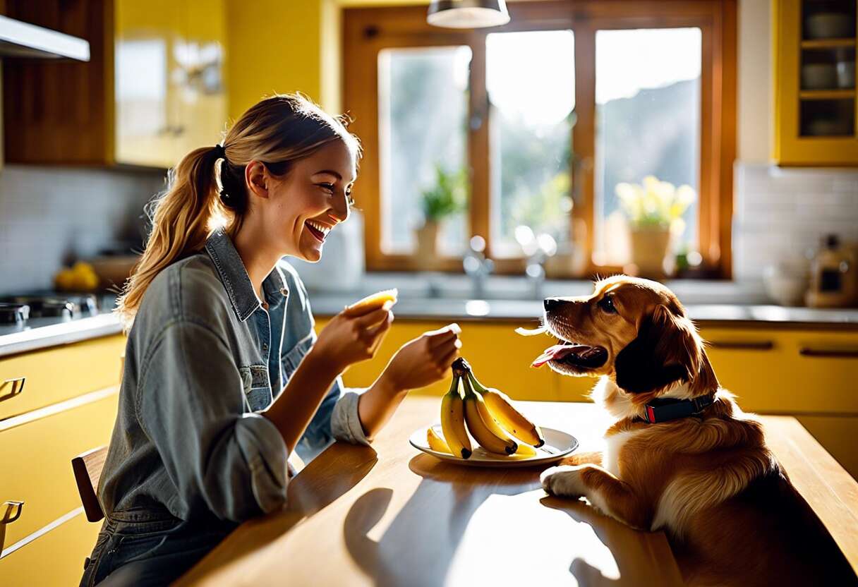 Précautions à prendre avant de partager une banane avec votre chien