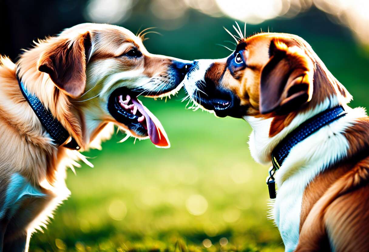 Identifier les signes avant-coureurs d'une bagarre canine