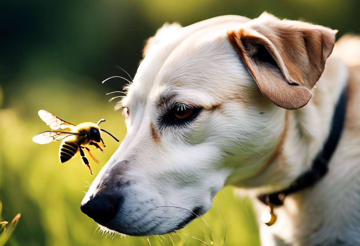 Soin pour chien après une piqûre d'insecte : que faire en cas de guêpe