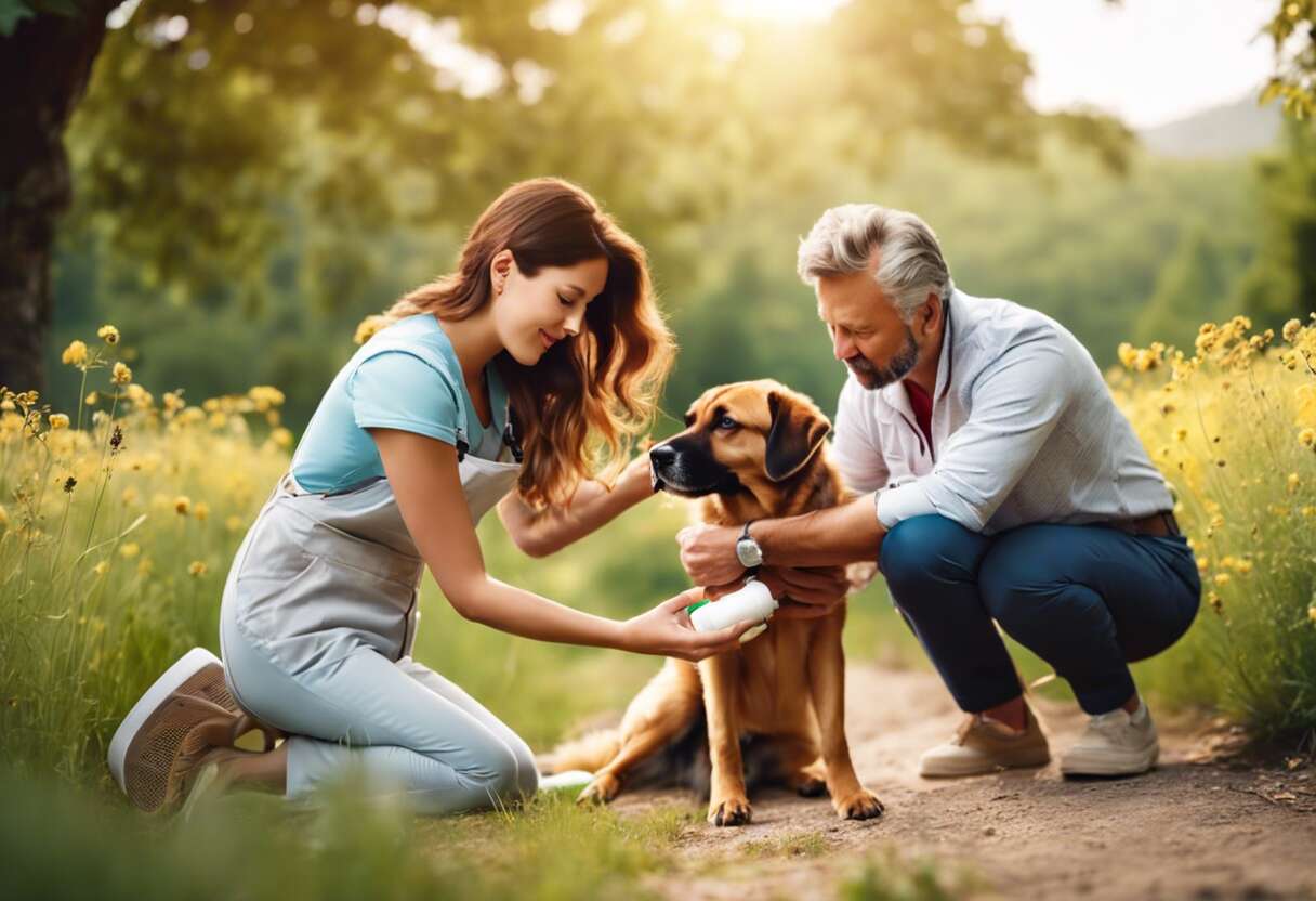 Premiers secours en cas de piqûre sur votre compagnon à quatre pattes