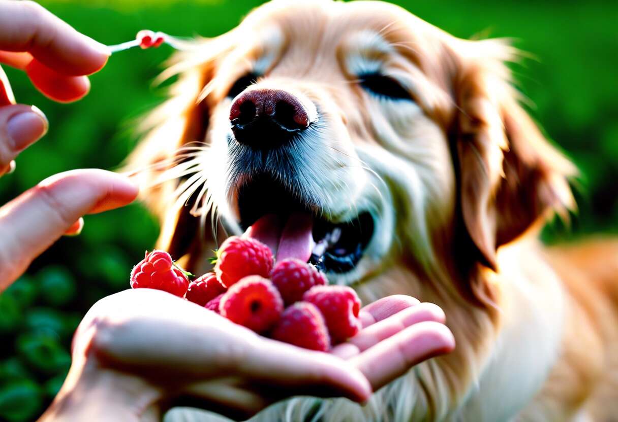 Quantité recommandée de framboises pour les chiens : les directives à suivre