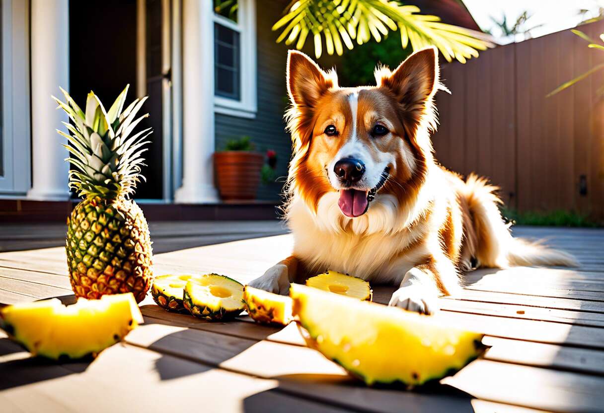 Comment bien servir l'ananas à son compagnon à quatre pattes