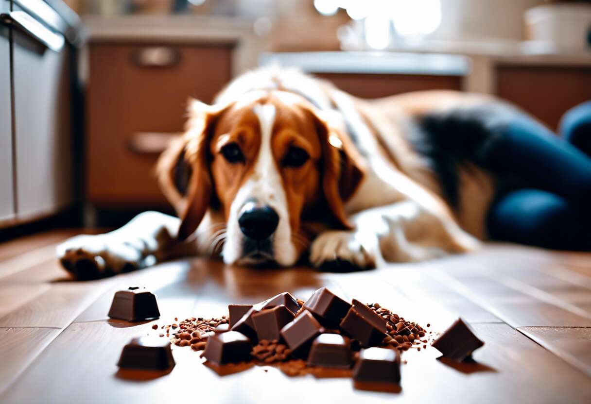 Premiers secours : réactions à avoir si votre chien ingère du chocolat