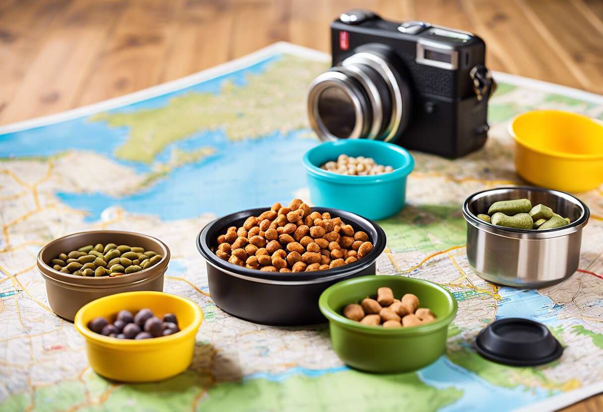 Alimentation canine en voyage : gestion du régime alimentaire sur la route