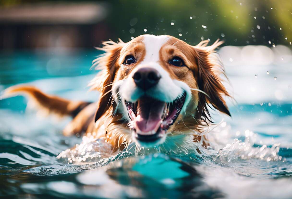 Natation canine : bienfaits et conseils pour une première baignade réussie