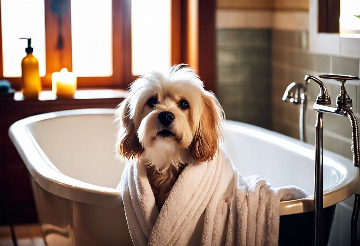 Préparer le bain : tout pour le confort de votre chien frileux