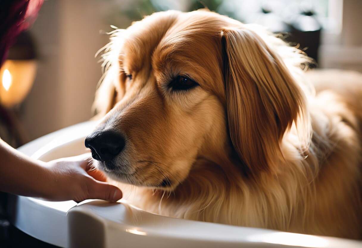 Brossage et soins du pelage avant la nuit
