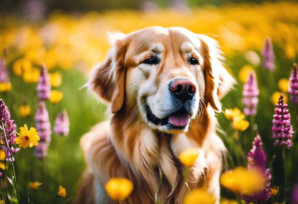 Prévention de l’allergie au pollen chez nos amis canins