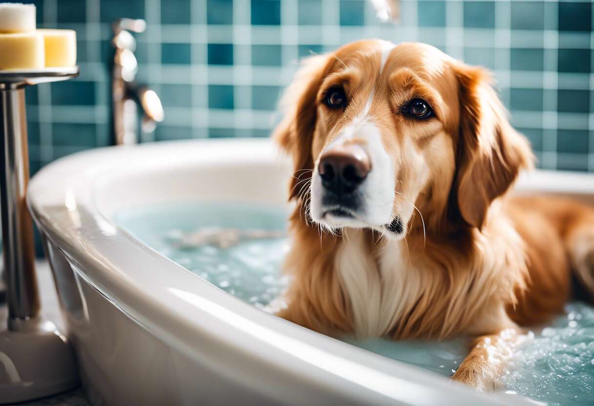 à quelle fréquence et comment baigner un chien allergique ?