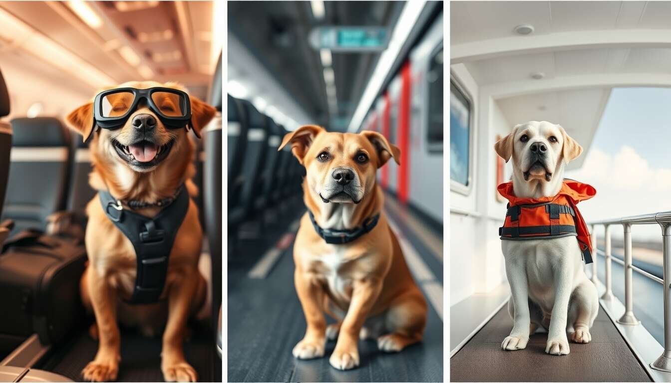 Voyager avec son animal : avion, train ou bateau ?