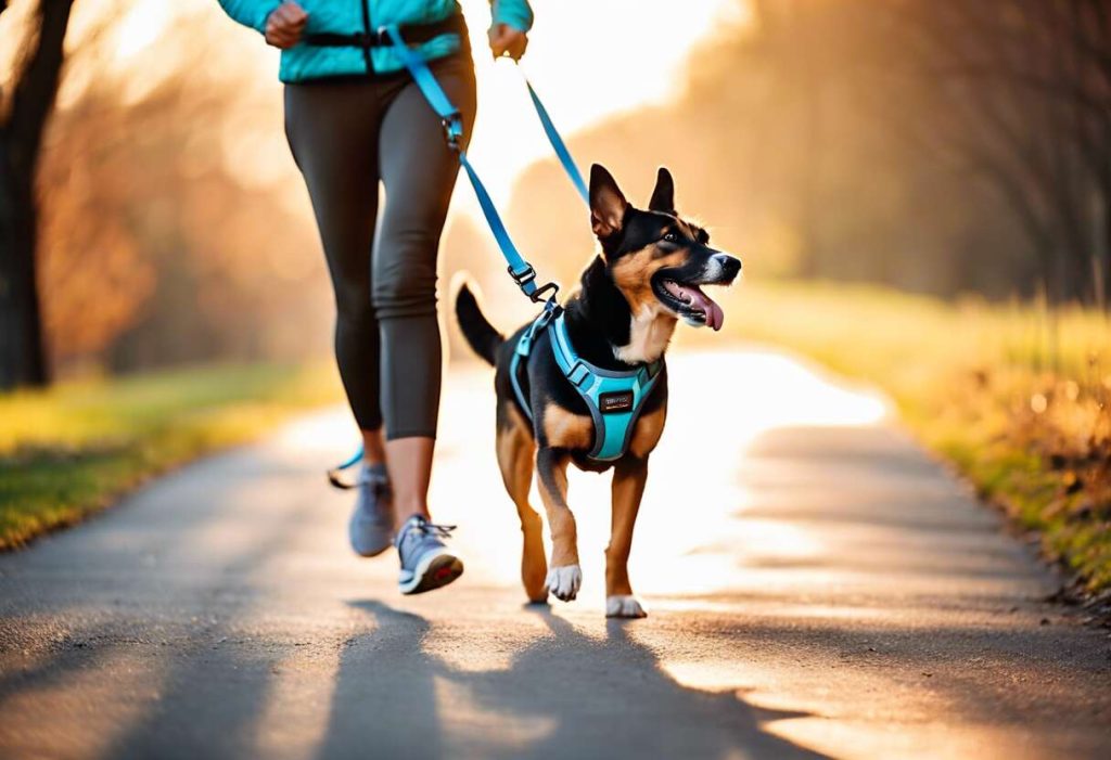 Sélection des meilleurs harnais et longes pour le jogging avec son chien