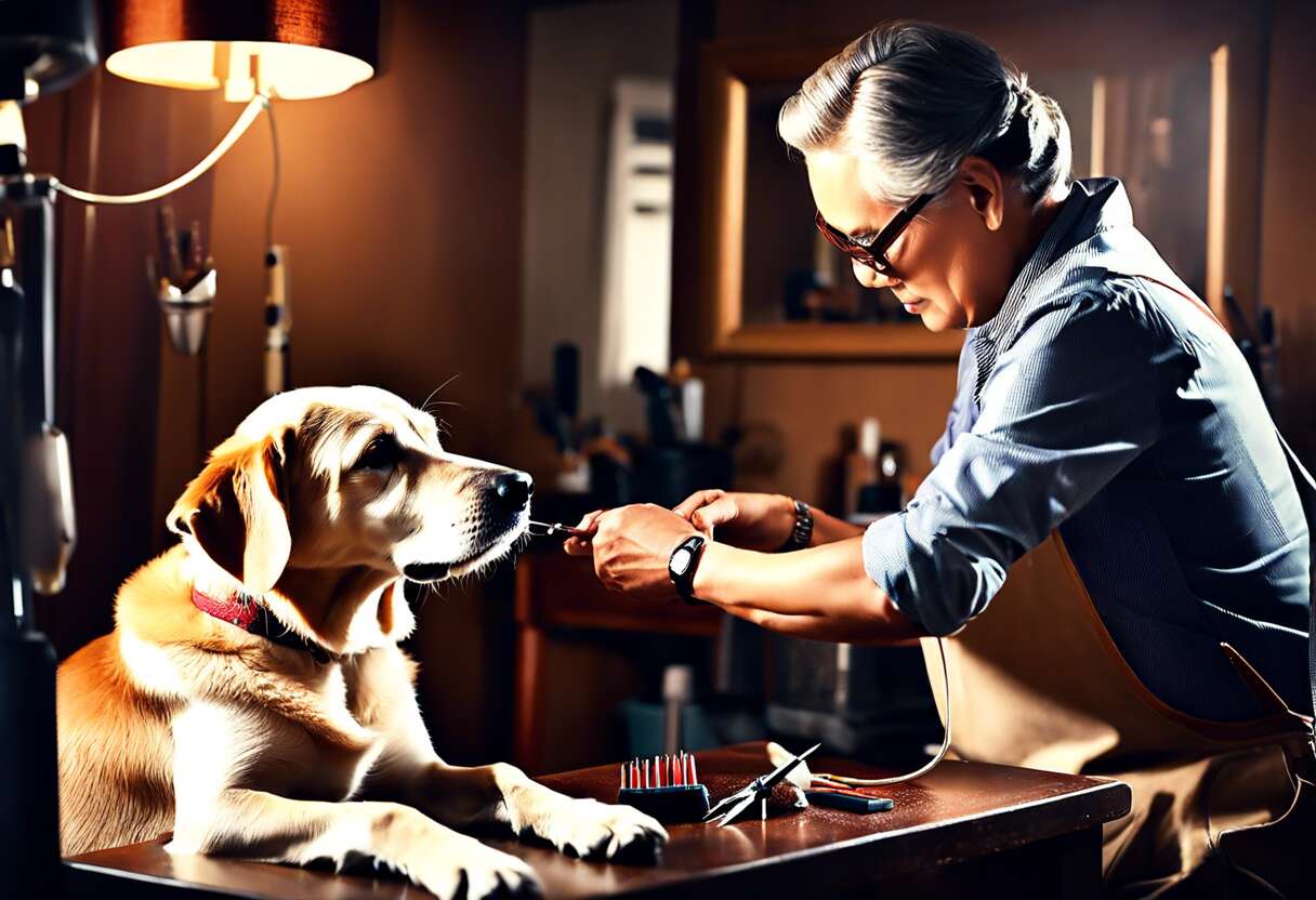 Gérer un chien craintif pendant la coupe des griffes : méthodes douces et efficaces