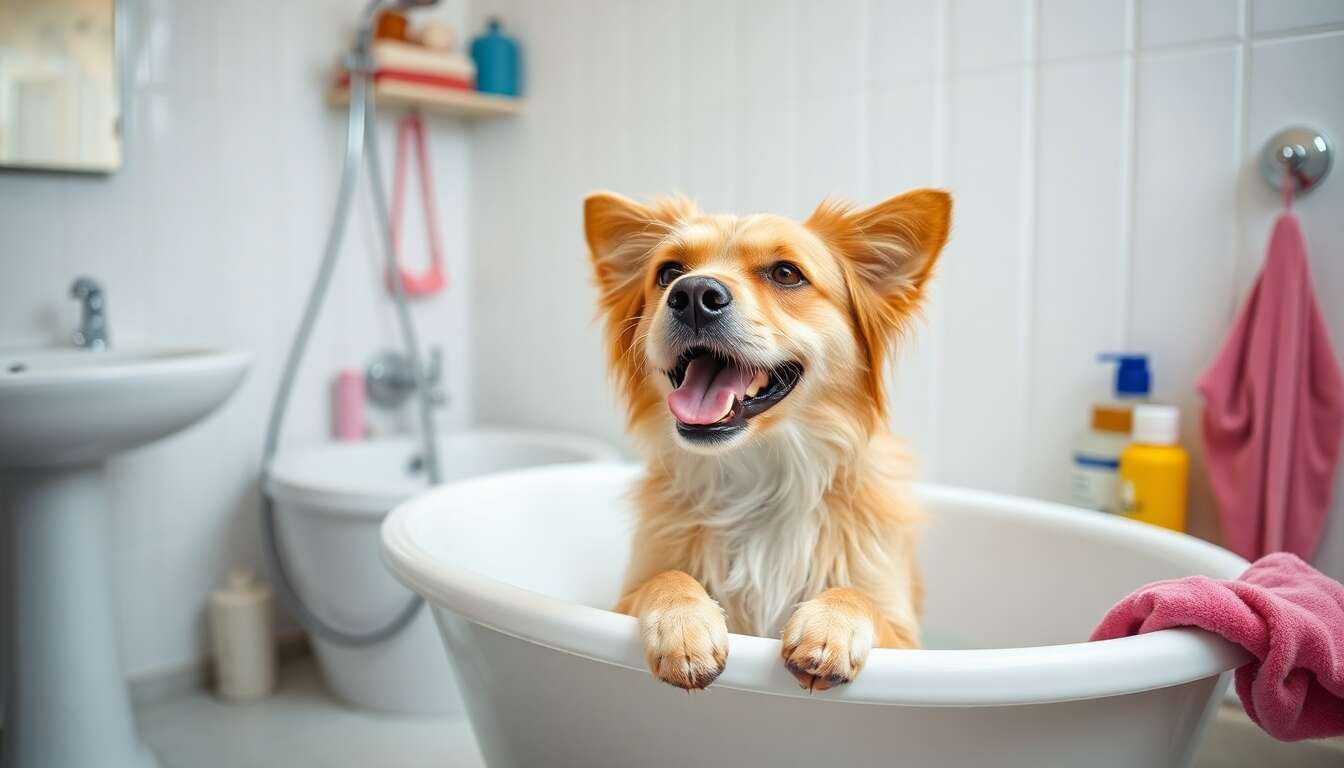 Les étapes clés d'un bain réussi pour votre chien