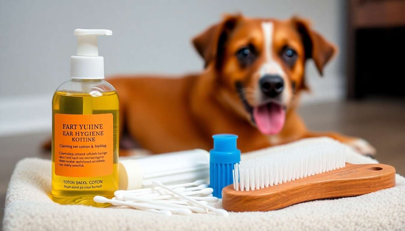 Trousse de soin : indispensables pour l'hygiène auriculaire de votre compagnon à quatre pattes