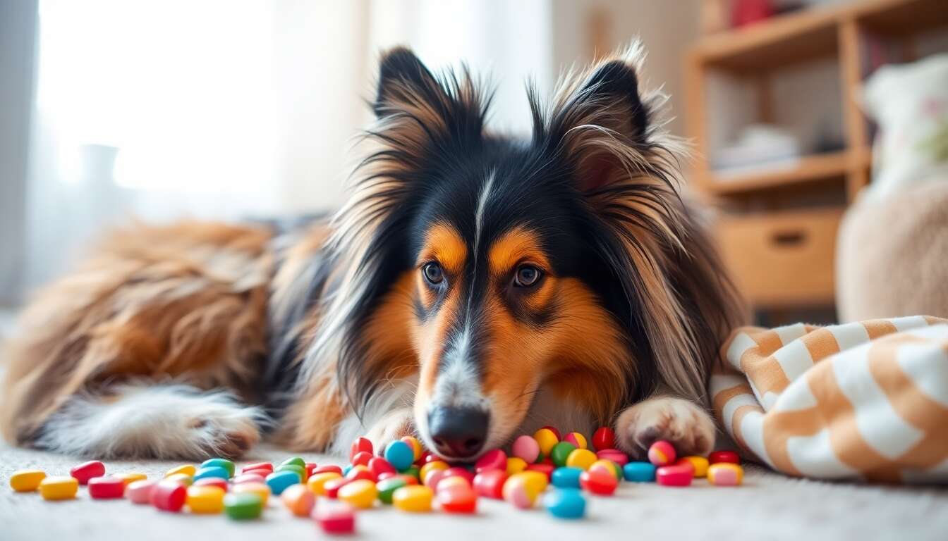 Sheltie (Shetland Sheepdog) : aller en douceur avec les sucreries