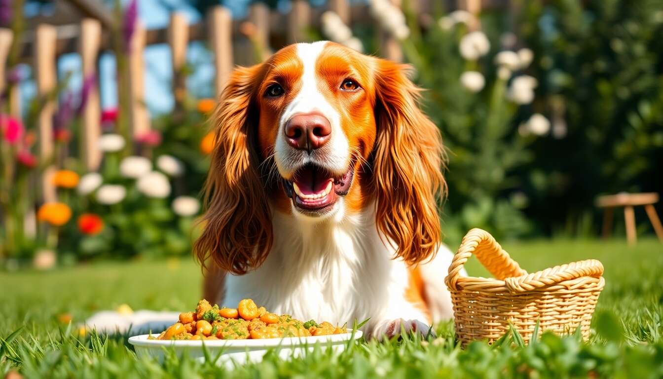 Alimentation du setter irlandais rouge et blanc : ce qu'il faut savoir
