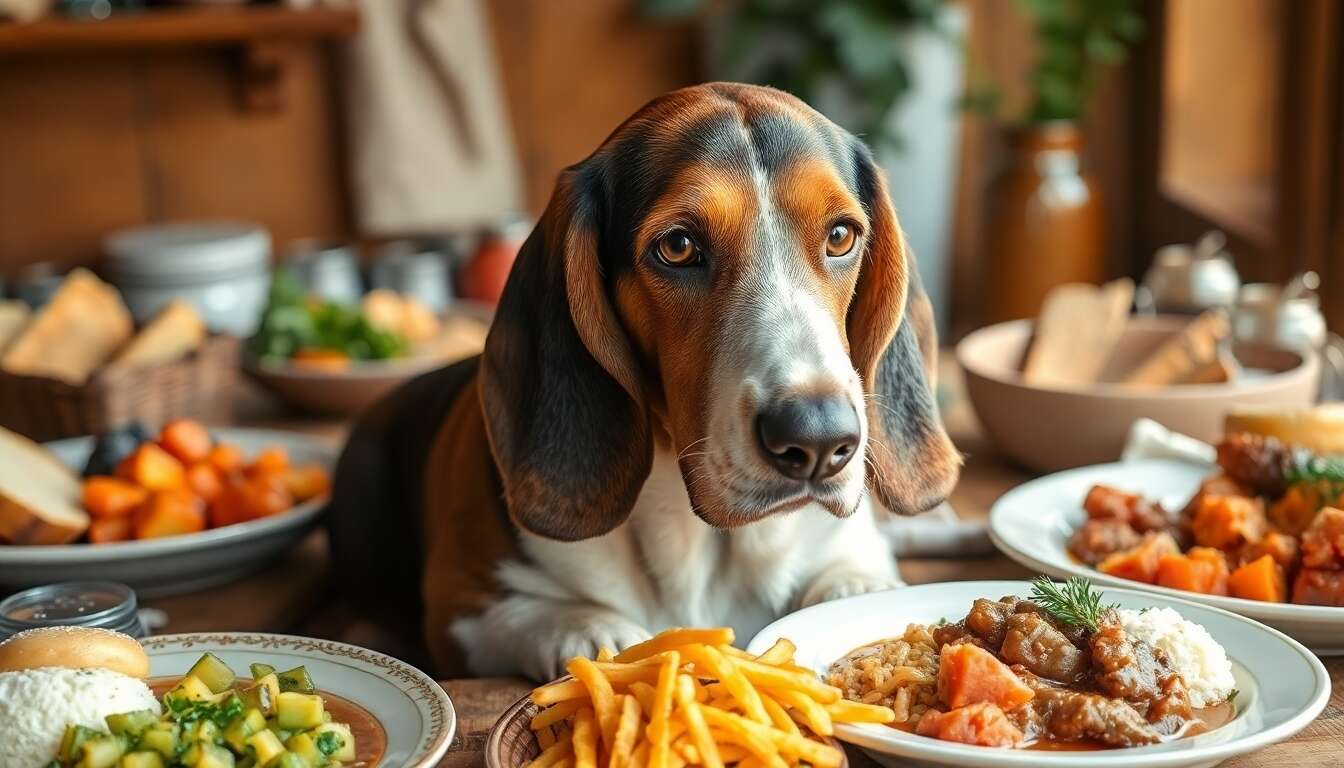 Hound basset artésien normand et savoureux repas : nos conseils