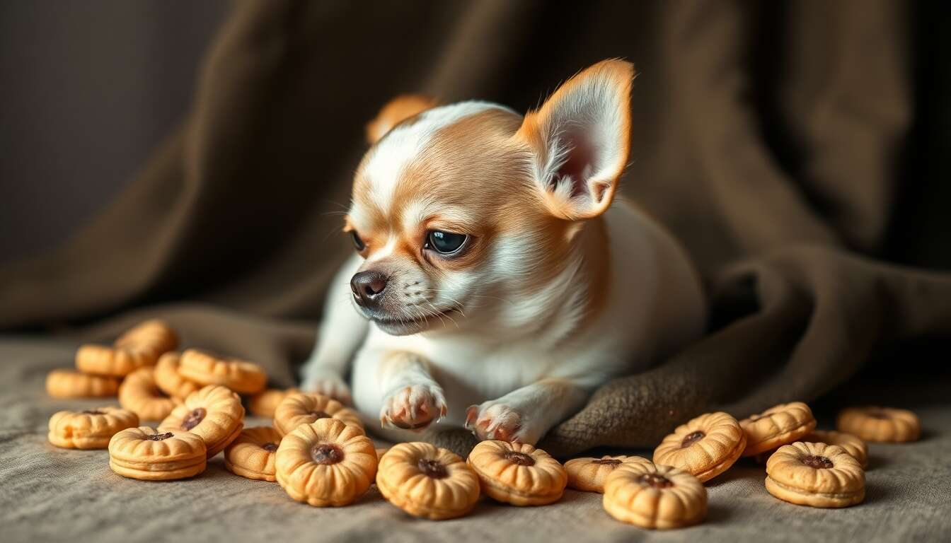 Friandises faibles en calories pour petits chiens