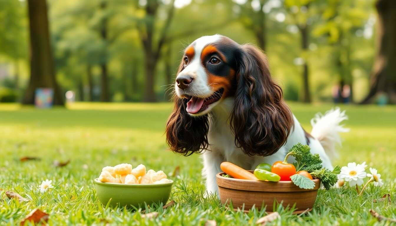 La diététique du cocker spaniel anglais pour sa bonne forme