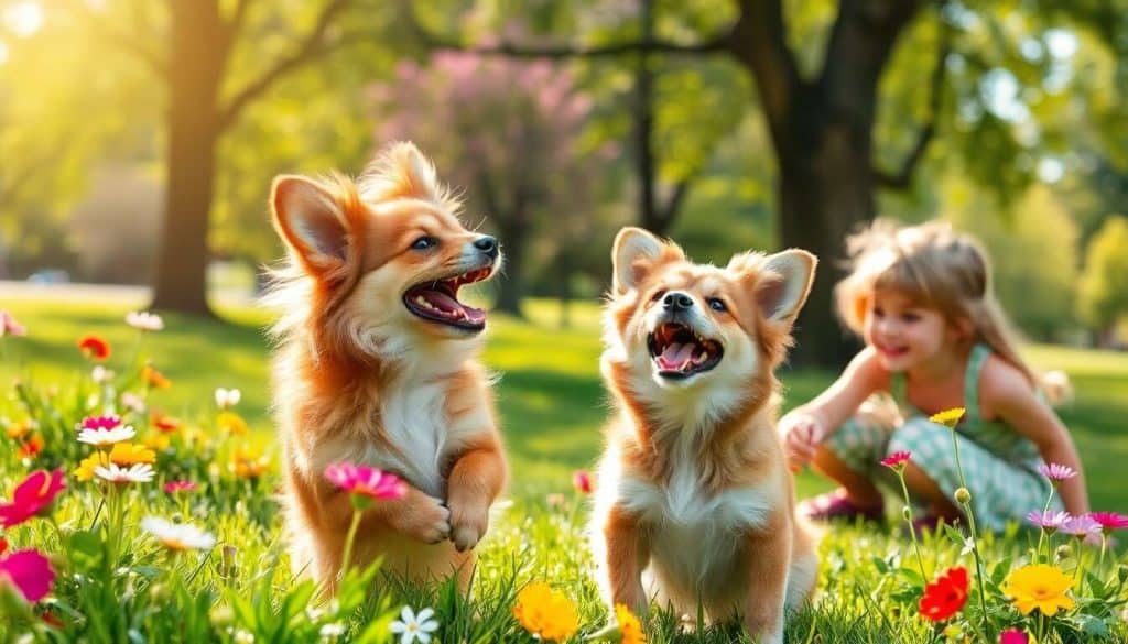 L'importance du jeu en plein air dans le développement comportemental des chiots