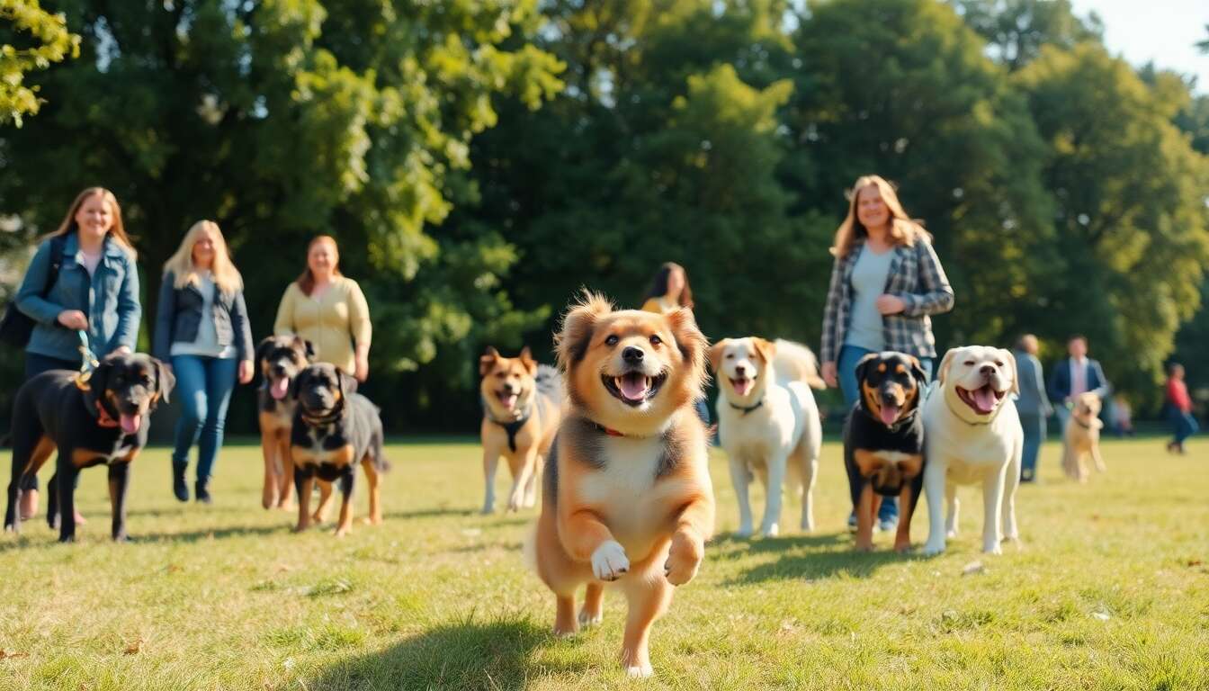 Rencontrer d'autres chiens et personnes