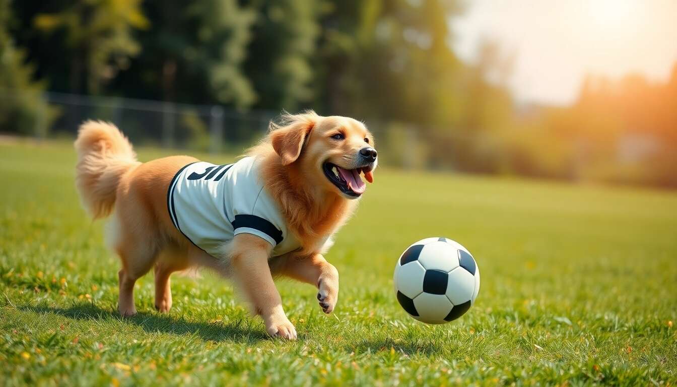 Le football canin : initiez votre chien au sport le plus populaire au monde !