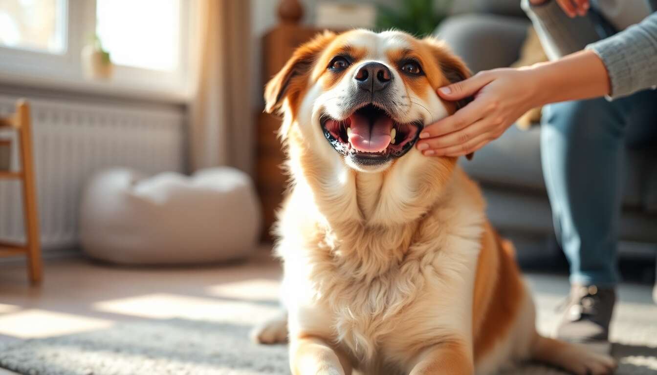 Récompenses efficaces lors du nettoyage des oreilles pour renforcer la coopération canine