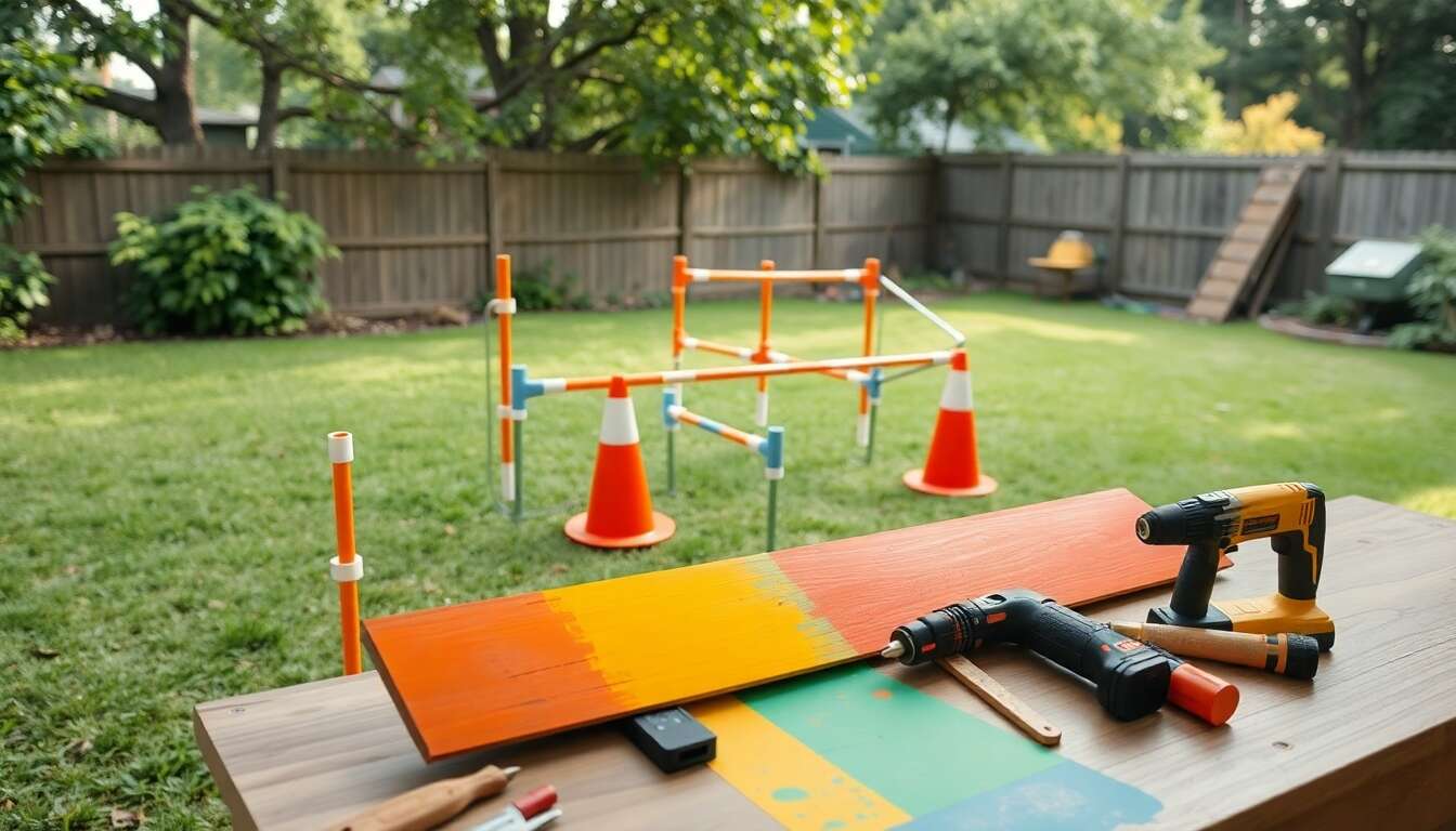 Création d'un parcours d'agilité maison pour votre compagnon canin