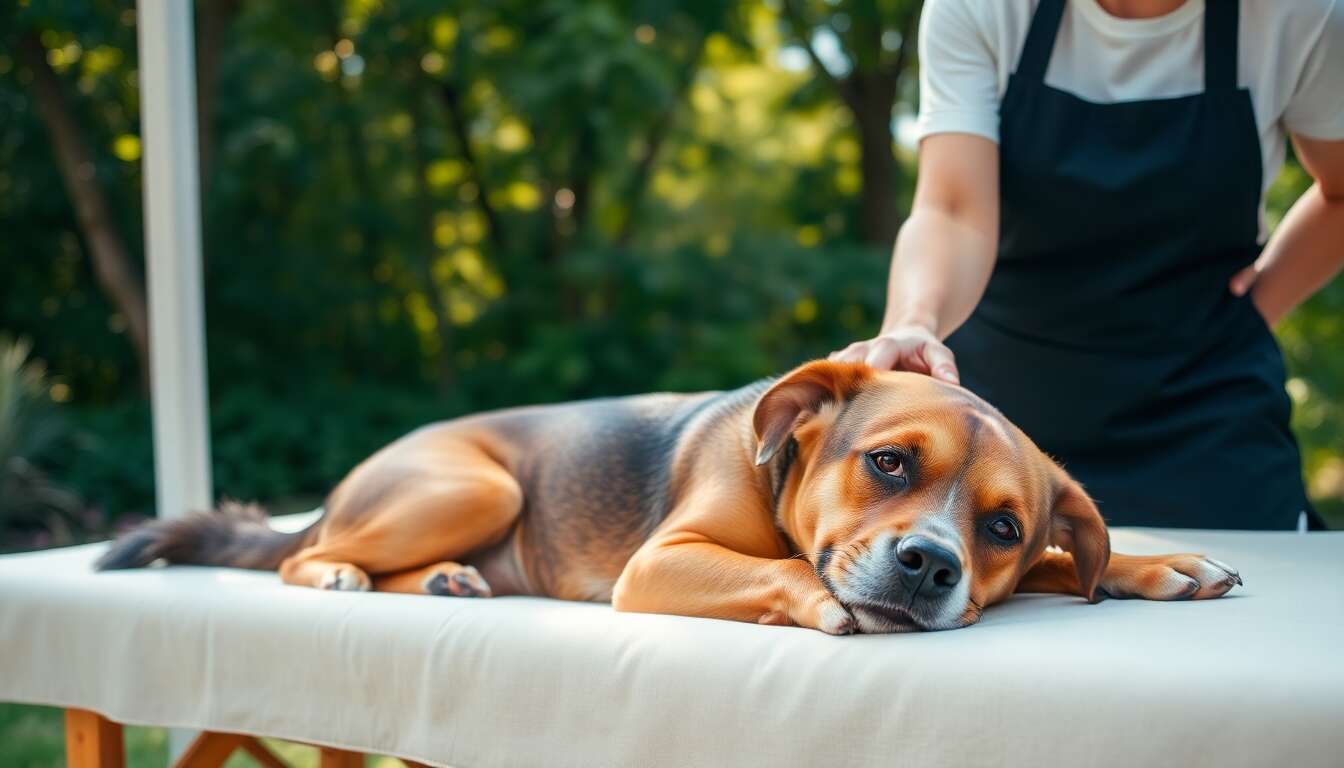 Activité relaxante : l'importance du massage canin après le jeu