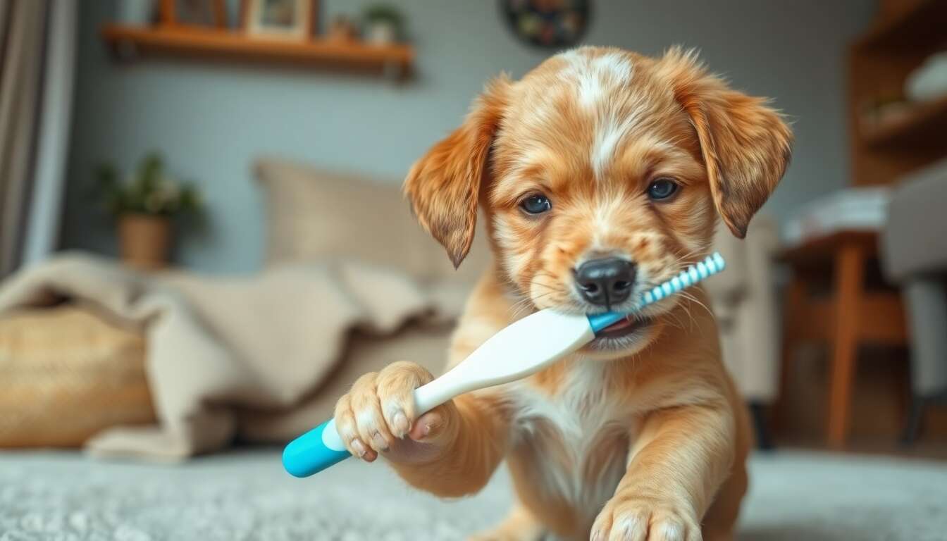 Techniques de brossage pour chiots