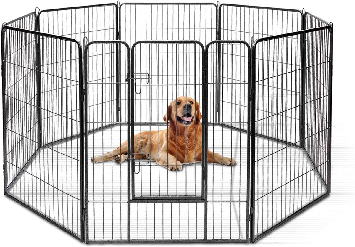 Test du parc pliable GOPLUS 8 panneaux 100 cm pour animaux