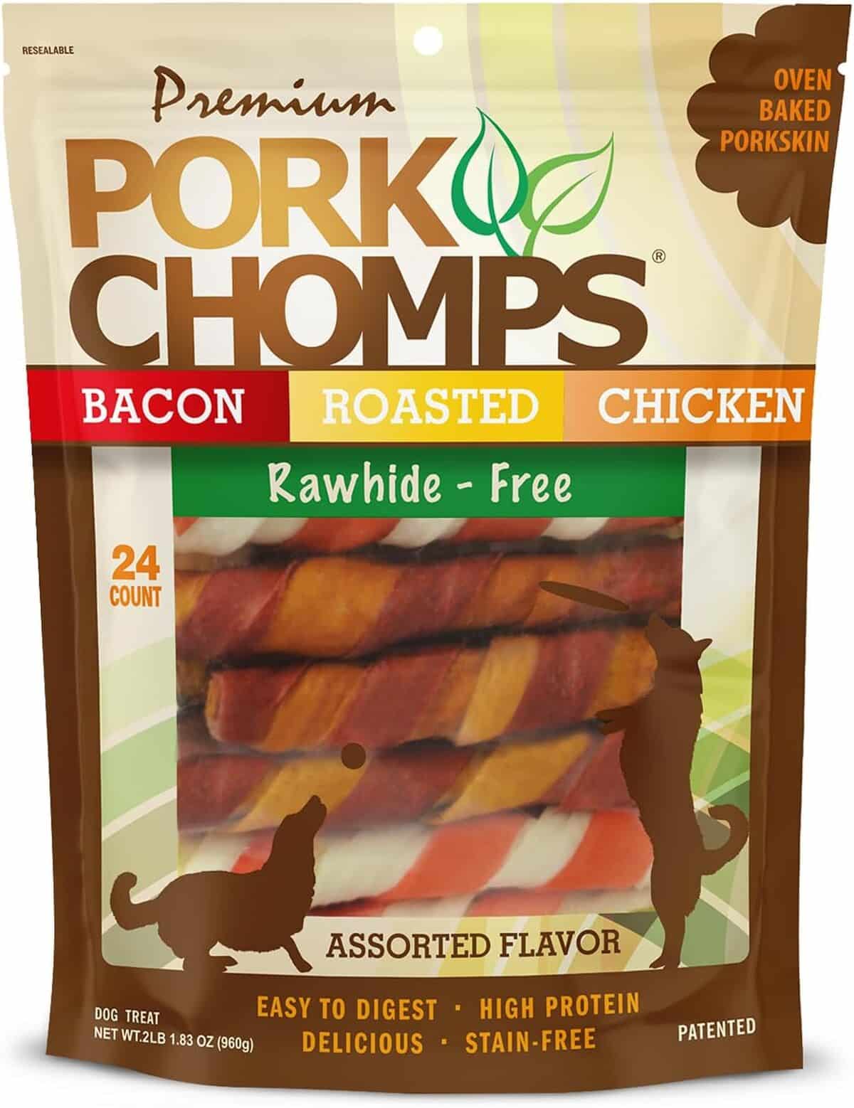 Test : friandises Scott Pet Products Porc Chomp, 15, 2 cm