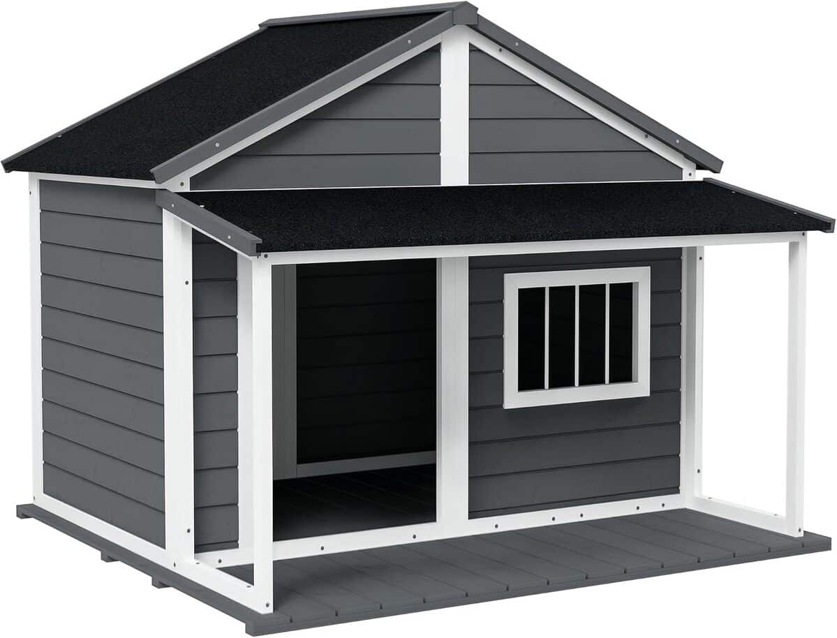 Test : niche en bois massif PawHut avec terrasse pour l'extérieur