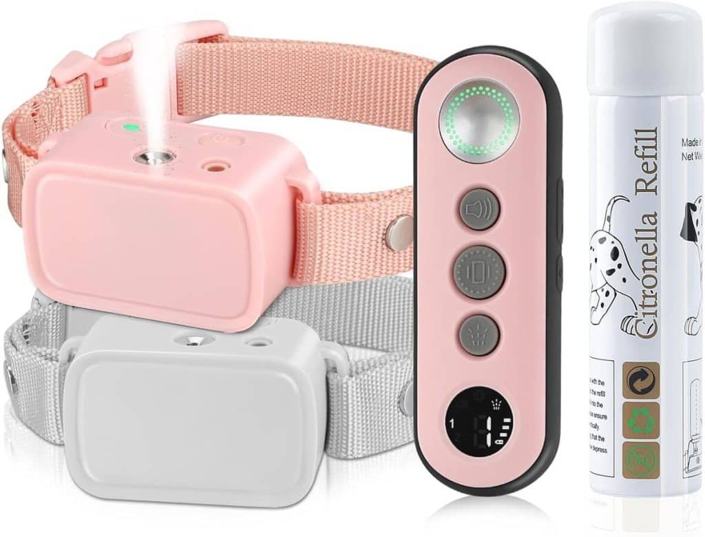 Avis : collier d'entraînement de chien à spray de citronnelle pour 2 chiens