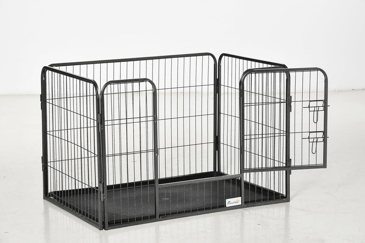 Test de l'enclos métallique PawHut pour chien : sécurité et espace optimal