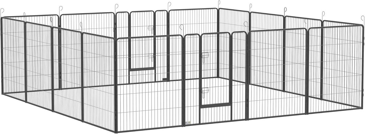 Test de l'enclos pour chiens PawHut - acier et modulable