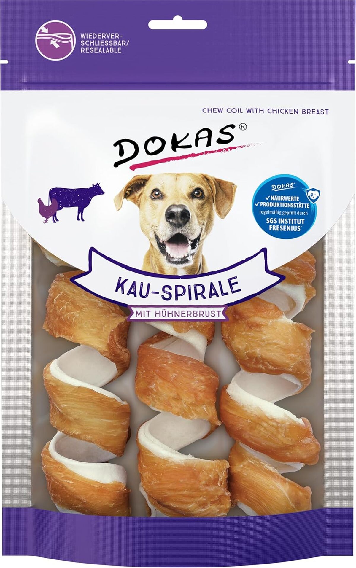 Test du snack à mâcher premium sans céréales Dokas pour chiens