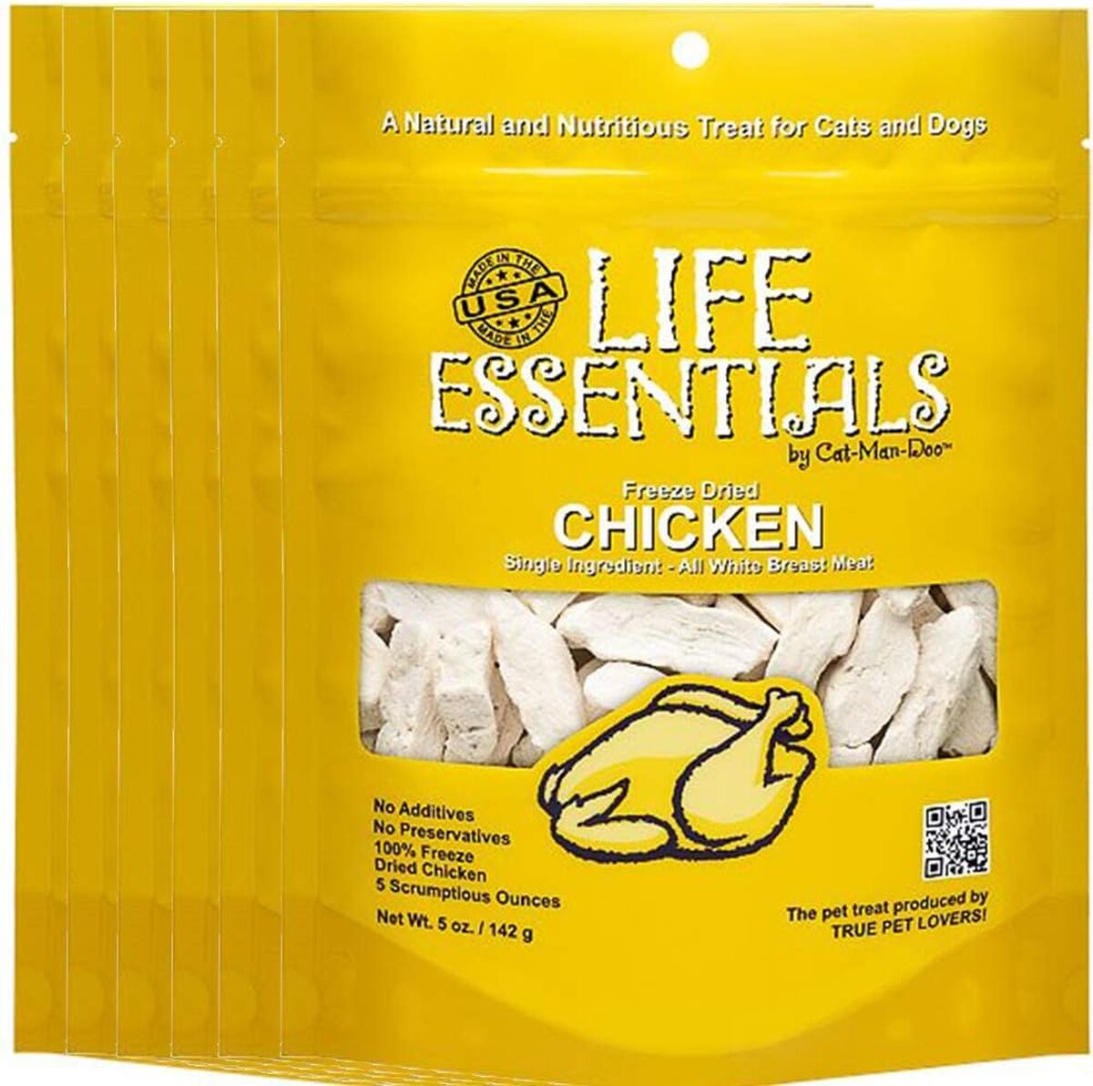 Test des friandises poulet séché Cat-Man-Doo 5 oz 6pk
