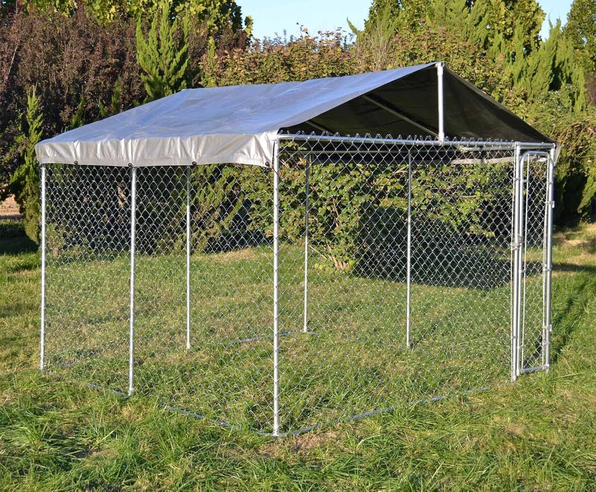 Test du chenil WilTec 3x3 m avec toit protecteur