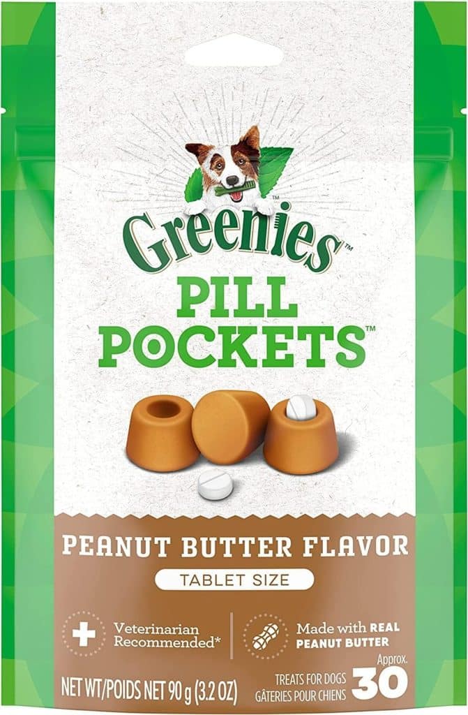 Test : greenies Tablet Dog Pill Pocket au beurre de cacahuète, pack de 4