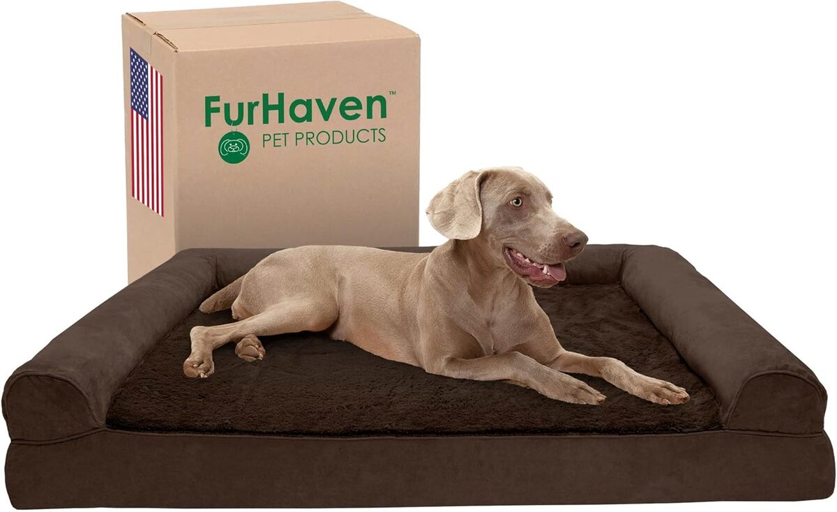 Test lit FurHaven pour chien XXL en mousse rafraîchissante