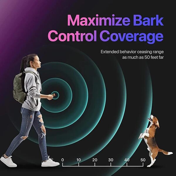 Dispositif Anti-aboiement Pour Chien, Dispositif Anti-aboiement À Ultrasons, Lampe De Poche LED, Dispositif Anti-aboiement, Dispositifs D'entraînement 2 En 1,Black